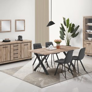 Elegance eetplaats glaskast T190 S260 antracite